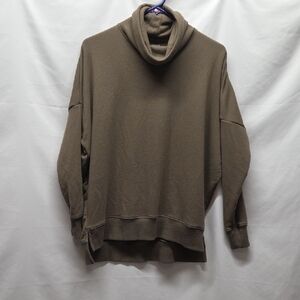 Aerie Sweatshirt Olive Green XXS Comfort